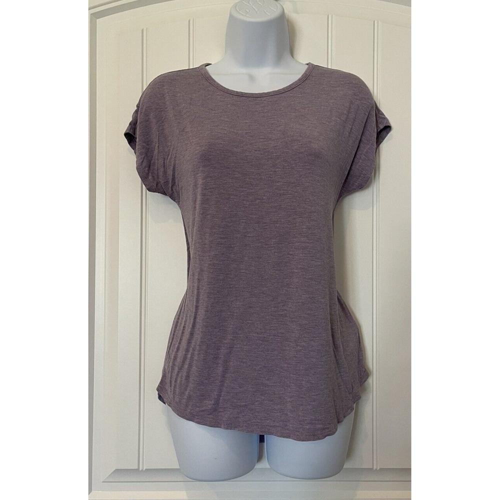 Adrienne Vittadini Shirt Blouse Top Womens Size‎ Medium Purple Sleeveless Shirt